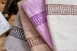 Πετσέτες Set Ζακάρ- Μπορντούρα Greek - Purple, 40x60cm, 58x105cm