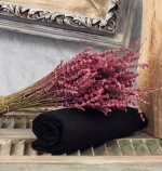 Σεντόνια Μονόχρωμα Λάστιχο Angel - Black, Μονό λάστιχο (105x200+25)