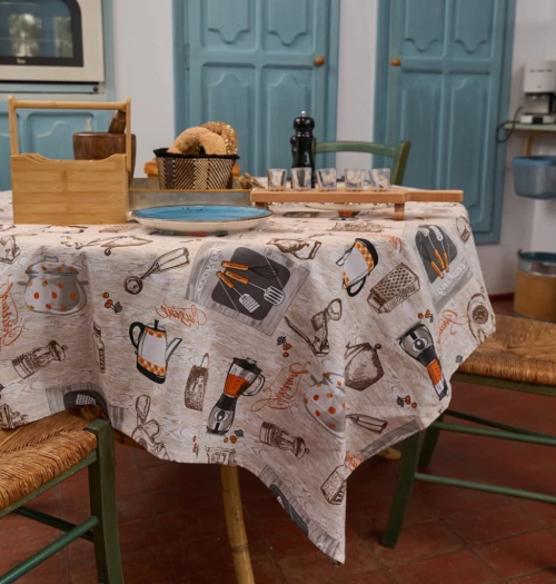 Τραπεζομάντηλα Κουζίνας Cook - Apricot, 140x180cm