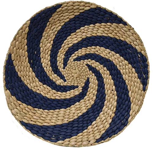 Πιατέλα ψάθινη blue rush Φ40εκ.