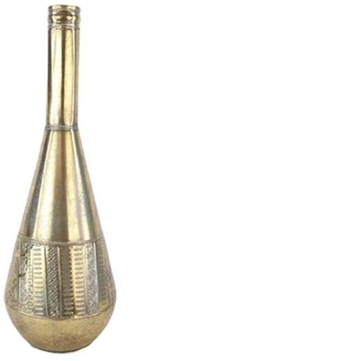 Βάζο σωλήνας antique gold 26x75