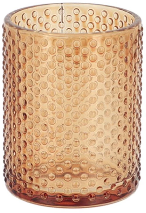 Ποτήρι μπάνιου γυάλινο καφέ