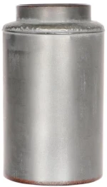Βάζο μεταλλικό Bullet ασημί 19,5x33,5