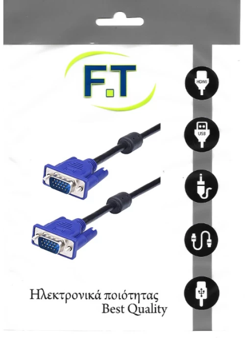 FTT16-626 ΚΑΛΩΔΙΩΣΗ VGA-VGA M-M 15PIN 1.5m