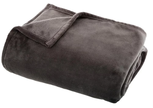 Κουβέρτα microfibre βελούδο γκρι 180x230