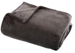 Κουβέρτα microfibre βελούδο γκρι 180x230