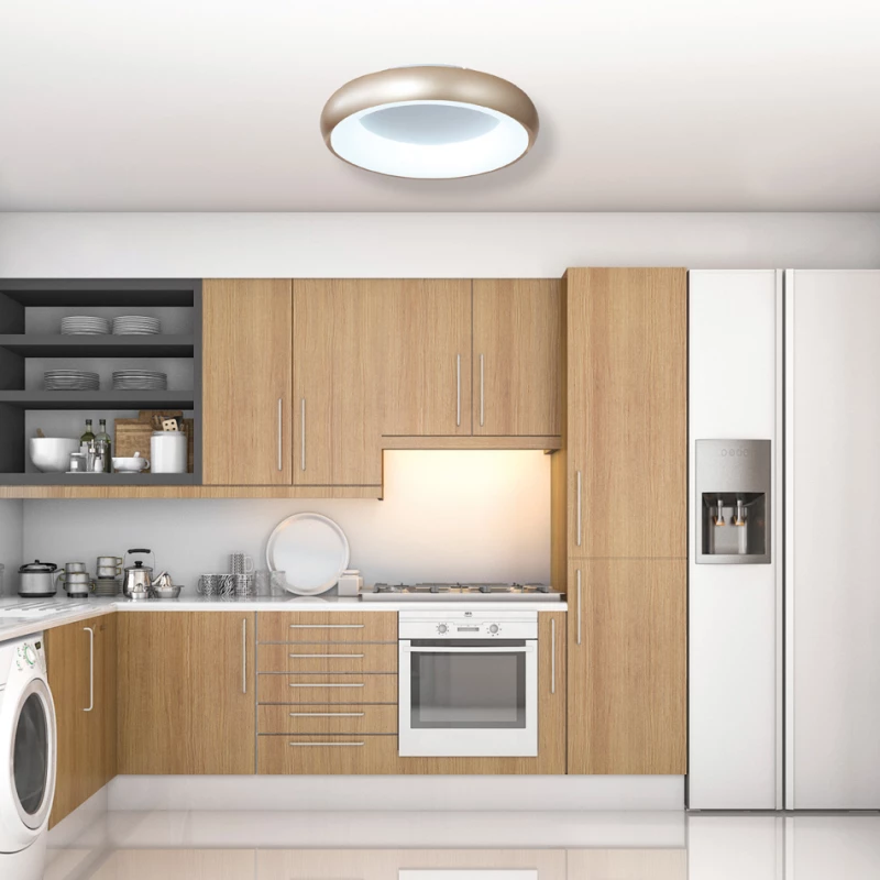 InLight Πλαφονιέρα οροφής LED 54W 3CCT από λευκό ακρυλικό D:40cm (42020-B-White)