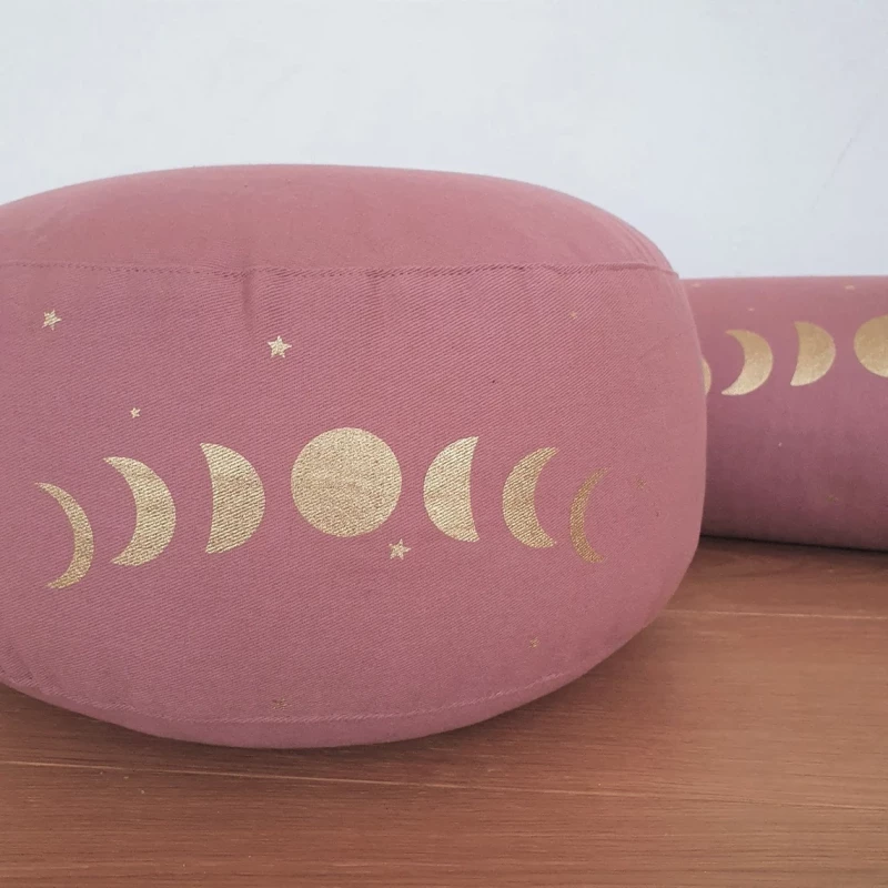 Μαξιλάρι Διαλογισμού Meditation Cushion Moon Phases Organic Cotton 33Χ17