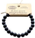 Χειροποίητο Βραχιόλι από Μαύρο Αχάτη Power Bracelet Black Agate