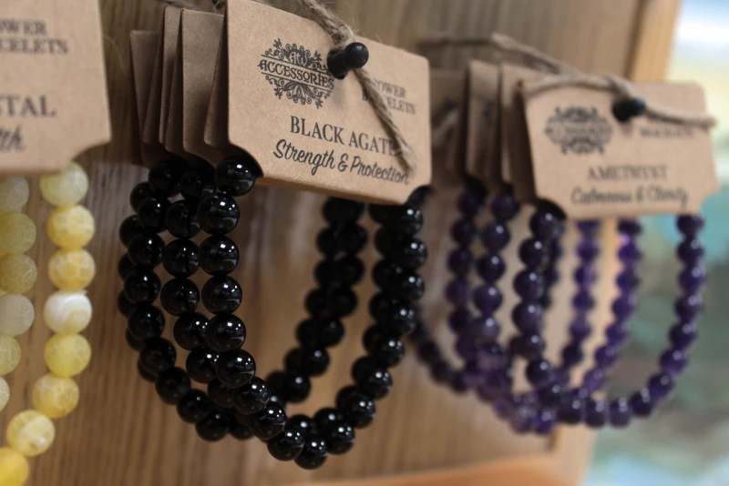 Χειροποίητο Βραχιόλι από Μαύρο Αχάτη Power Bracelet Black Agate