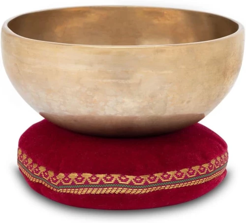 Βελούδινο Μαξιλάρι Στήριξης για Μπολ Διαλογισμού 17cm (Singing Bowl Cushion Dark Red)