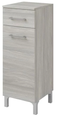 RUBINO-  ΝΤΟΥΛΑΠΙ ΔΑΠΕΔ ΜΕ ΣΥΡΤ+ΠΟΡΤ 31*33*88Η CM ROVERE GRIGIO - GLORIA