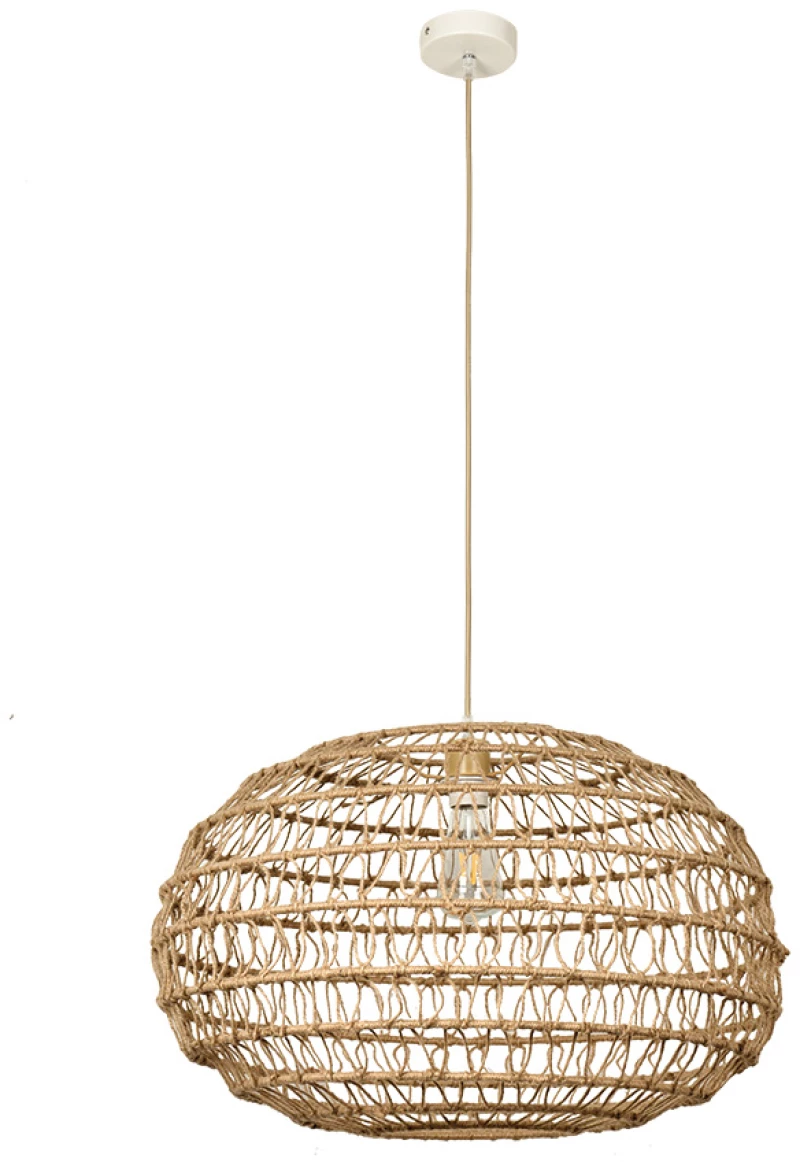 InLight Κρεμαστό Φωτιστικό από σχοινί 1xE27 D:60cm (4041-A)