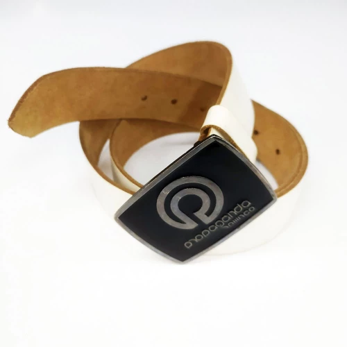Ζώνη Propaganda Buckle Belt White-Black