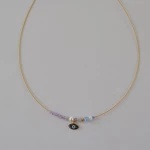 Κολιέ Χειροποίητο Με Σχέδιο Μάτι 01492-510 Multicolor Multicolor