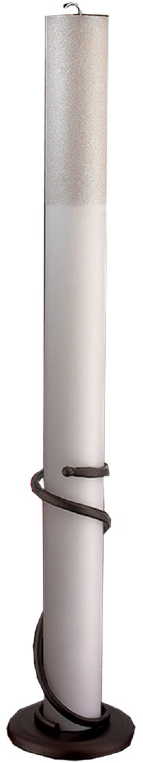 Λαμπάδα Γάμου Κούφιο Κερί 12x140cm NK009 (2ΤΜΧ.) Λευκό Με Βάση