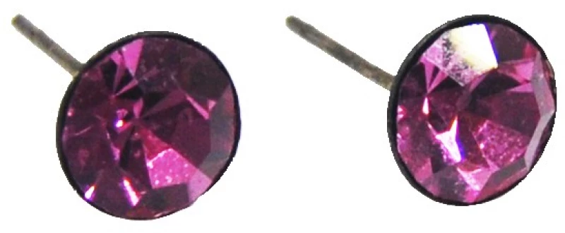 Σκουλαρίκι Με Stras 4mm Fantazy 810397-1 Ροζ