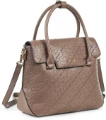 Τσάντα Γυναικεία Χειρός Verde 16-6608 Taupe Πούρου