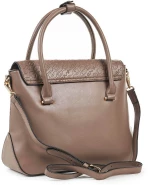 Τσάντα Γυναικεία Χειρός Verde 16-6608 Taupe Πούρου
