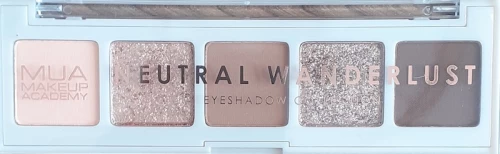 MUA 5 shade palette neutral wanderlust 3,8 gr