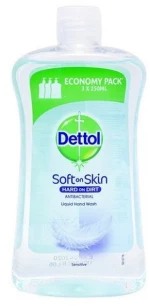 Dettol Soft On Skin Sensitive Antibacterial Liquid Soap Refill 750ml