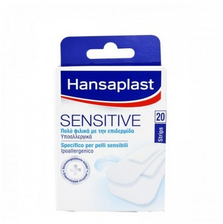 Hansaplast Sensitive 20 Strips 2 Μεγεθών