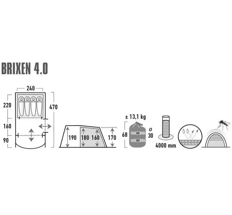 High Peak Brixen 4.0 11815 tent