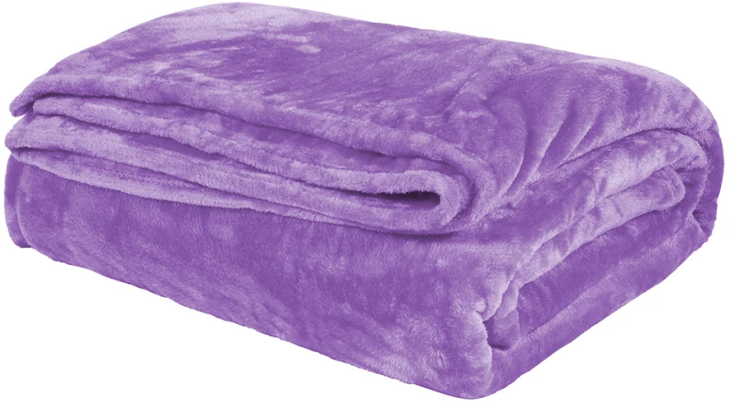 Κουβέρτα  βελούδινη διπλή 220x240cm deluxe Joli 3800gr Λιλά