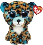 TY Beanie Boos Cobalt Χνουδωτή Λεοπάρδαλη Μπλε 15εκ