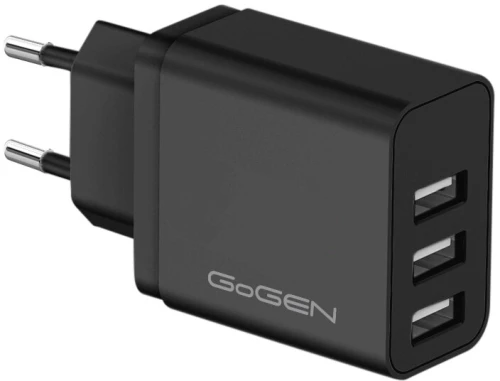 GoGEN ACH301B, Φορτιστής 3,1A (15,5W) - USB x 3