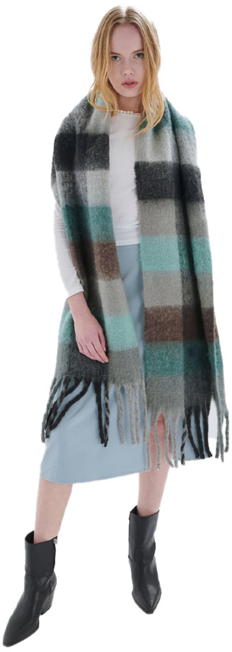 24 Colours Scarf Green