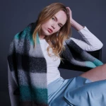 24 Colours Scarf Green