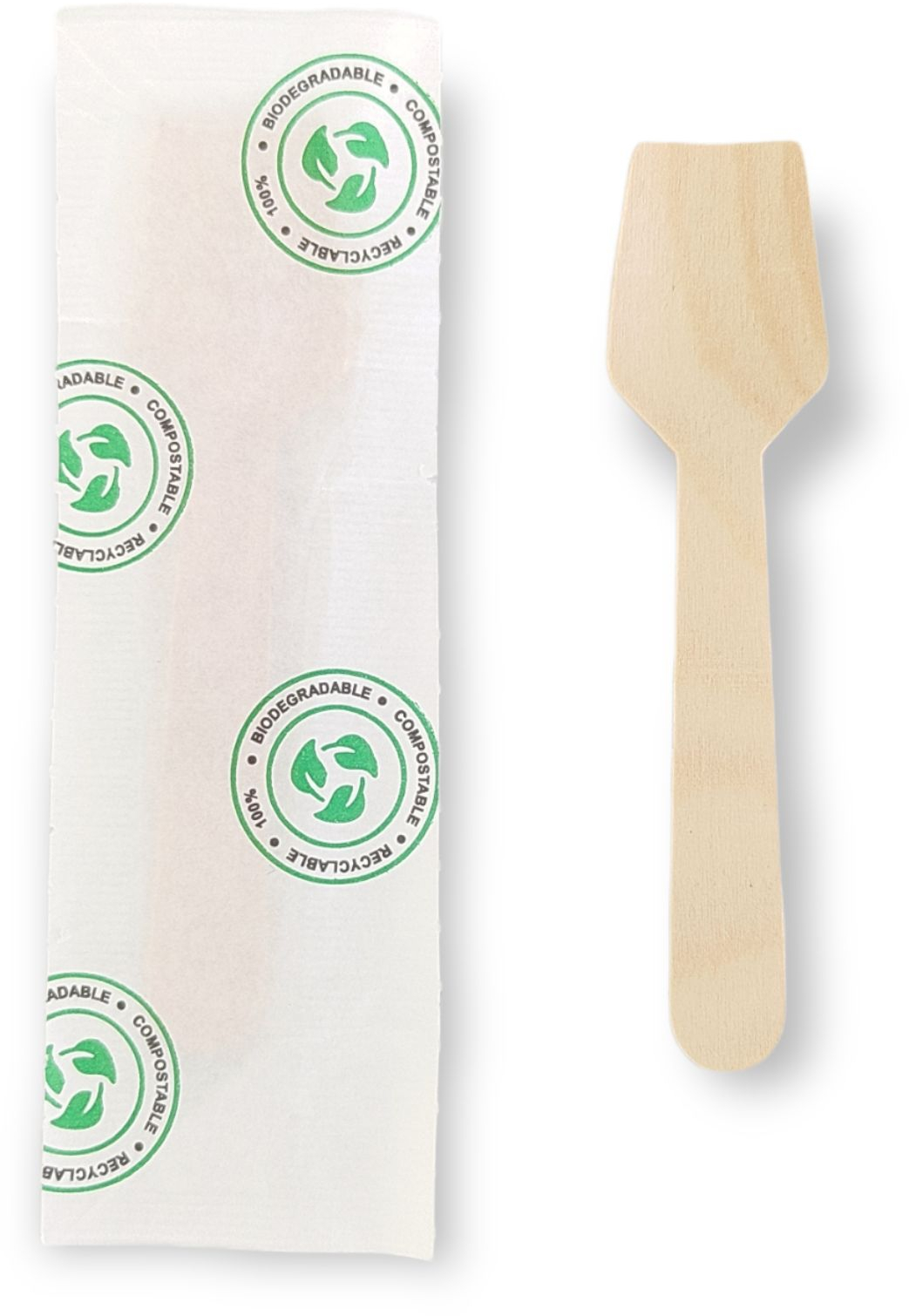 Κουταλάκι ξύλινο 9.5cm 25τμχ