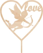 Cake Topper Love 5 ΞΥΛΟ