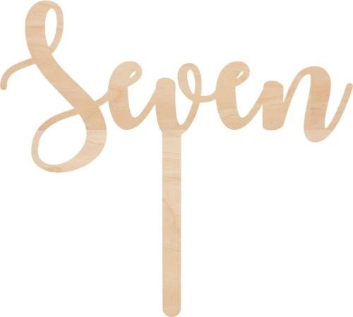Cake Topper Seven ΞΥΛΟ