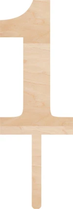 Cake Topper 1 ΞΥΛΟ