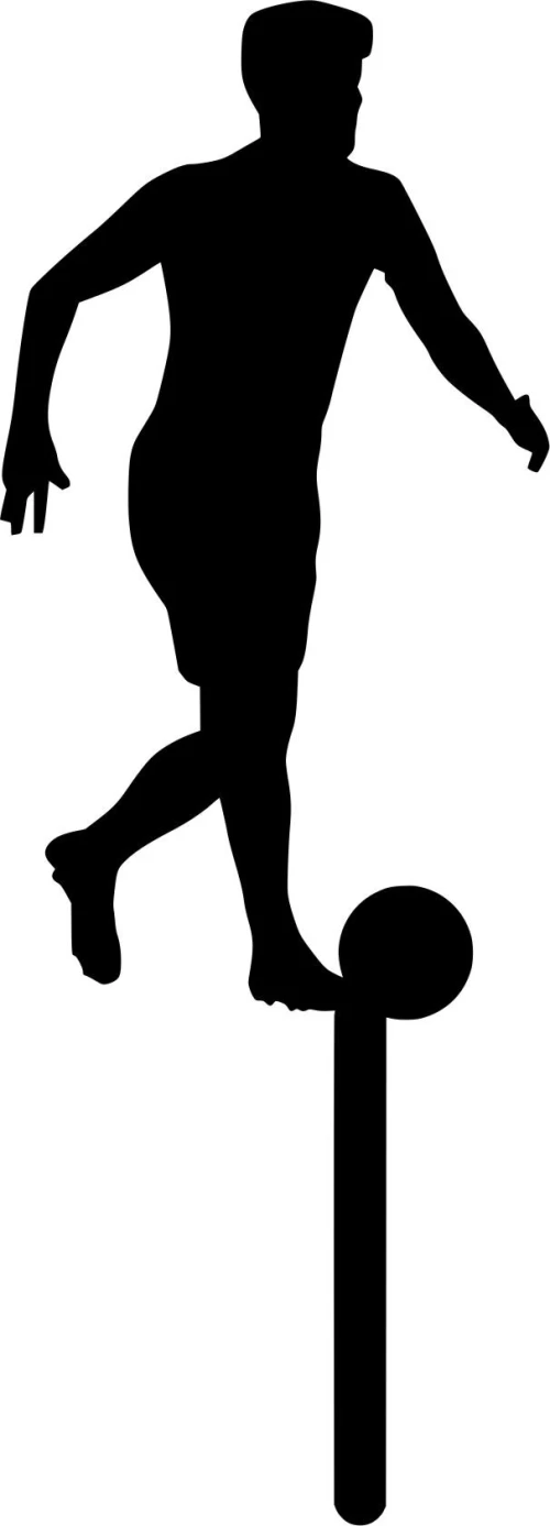 Cake Topper football 2 ΜΑΥΡΟ