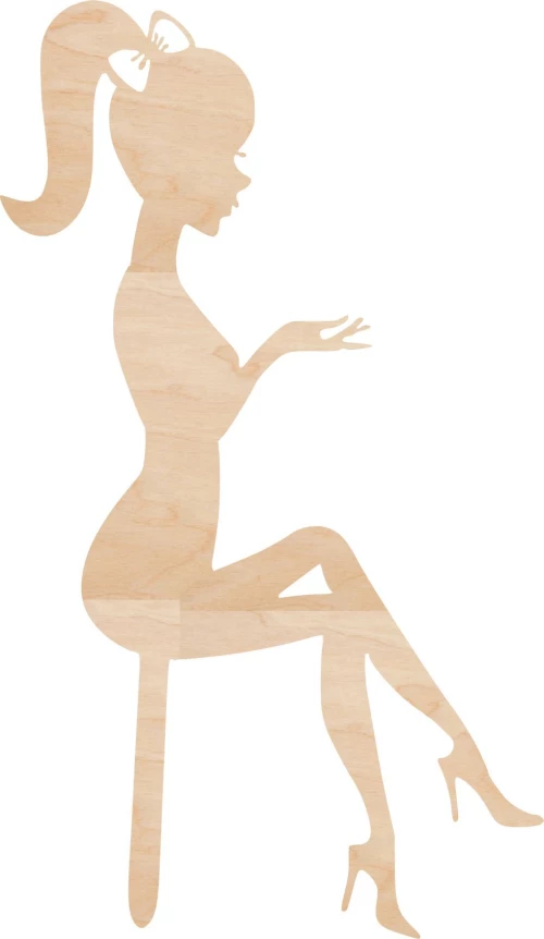 Cake Topper Woman 1 ΞΥΛΟ