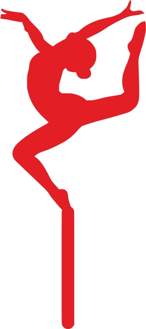 Cake Topper Ballerina 2 ΚΟΚΚΙΝΟ