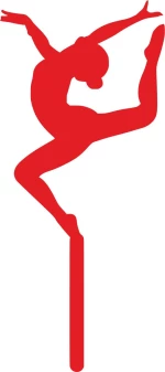 Cake Topper Ballerina 2 ΚΟΚΚΙΝΟ
