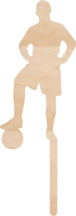 Cake Topper football 1 ΞΥΛΟ