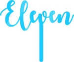 Cake Topper Eleven ΓΑΛΑΖΙΟ ΚΑΘΡΕΠΤΗΣ