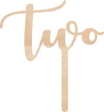 Cake Topper Two ΞΥΛΟ