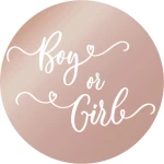 Disc Topper Boy or Girl 12 τμχ ROZE GOLD ΚΑΘΡΕΠΤΗΣ
