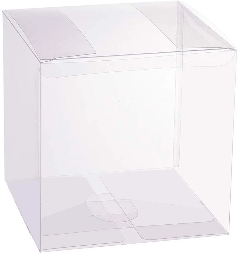 Κουτί Διάφανο Τετράγωνο Panetone PET 18x18x20Y cm