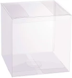 Κουτί Διάφανο Τετράγωνο Panetone PET 18x18x20Y cm