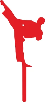 Cake Topper Karate ΚΟΚΚΙΝΟ