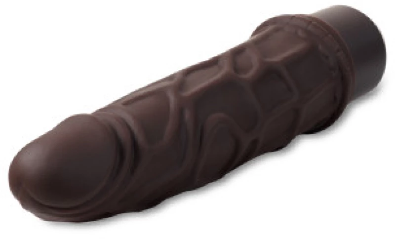DR SKIN Dr Robert silicone vibrating dildo Brown 19 x 4.4 cm