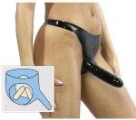 Latex Panty with 3 Dildos