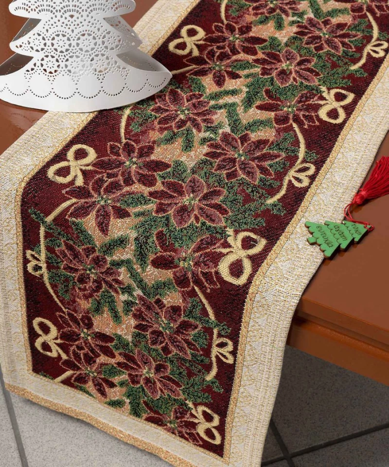 χριστουγεννιάτικη τραβέρσα (45cm x 170cm) 719 Silk Fashion
